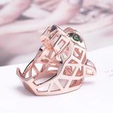 Elegant stylish gold ring