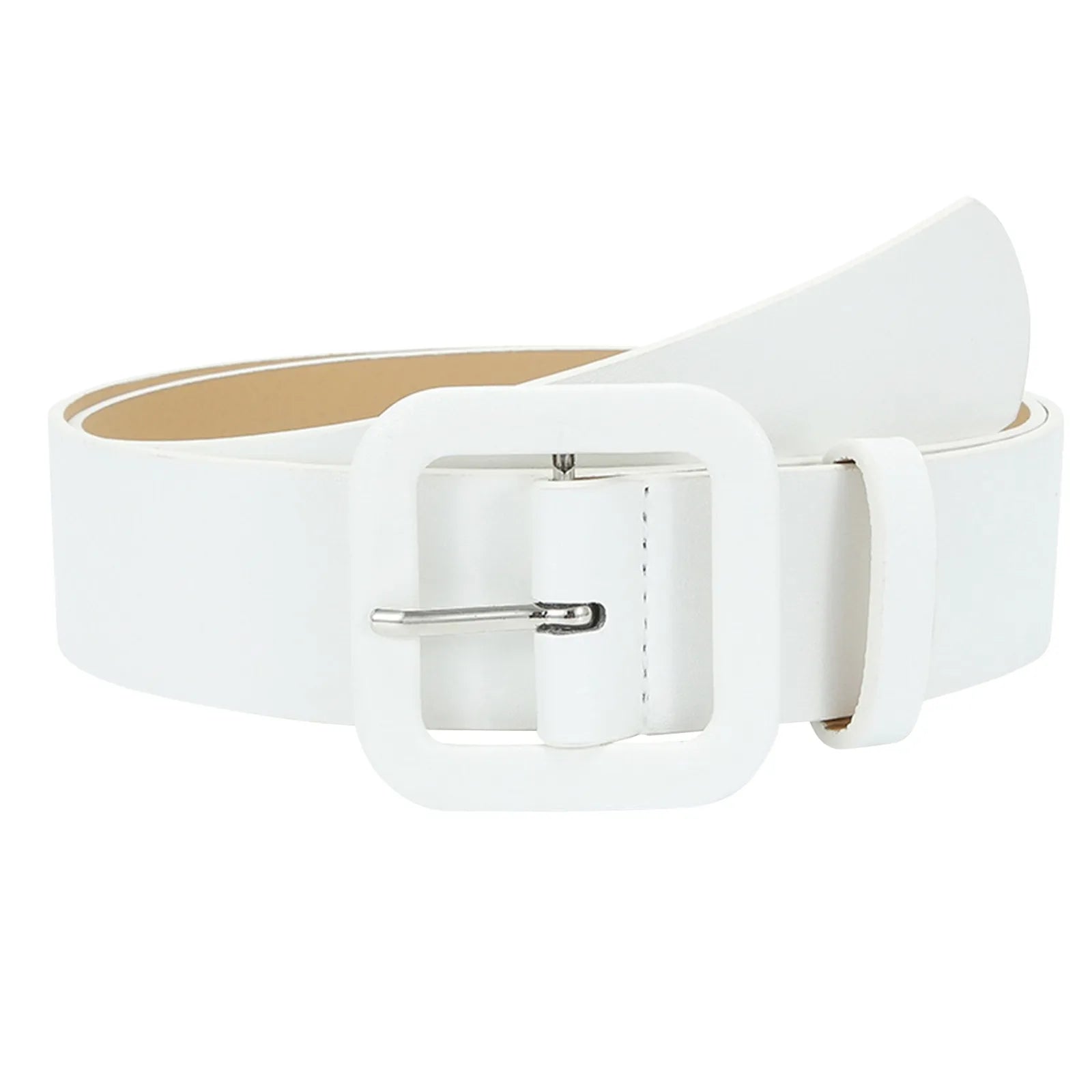 Women'S Trousers Belt Pu Leather Belt For Women'S Dress And Jeans Designer Belt Women Belt Simple Black Belt Female Strap