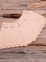 Crochet Bohemia Style Off Shoulder Bikini