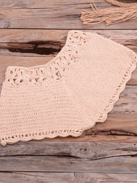 Crochet Bohemia Style Off Shoulder Bikini