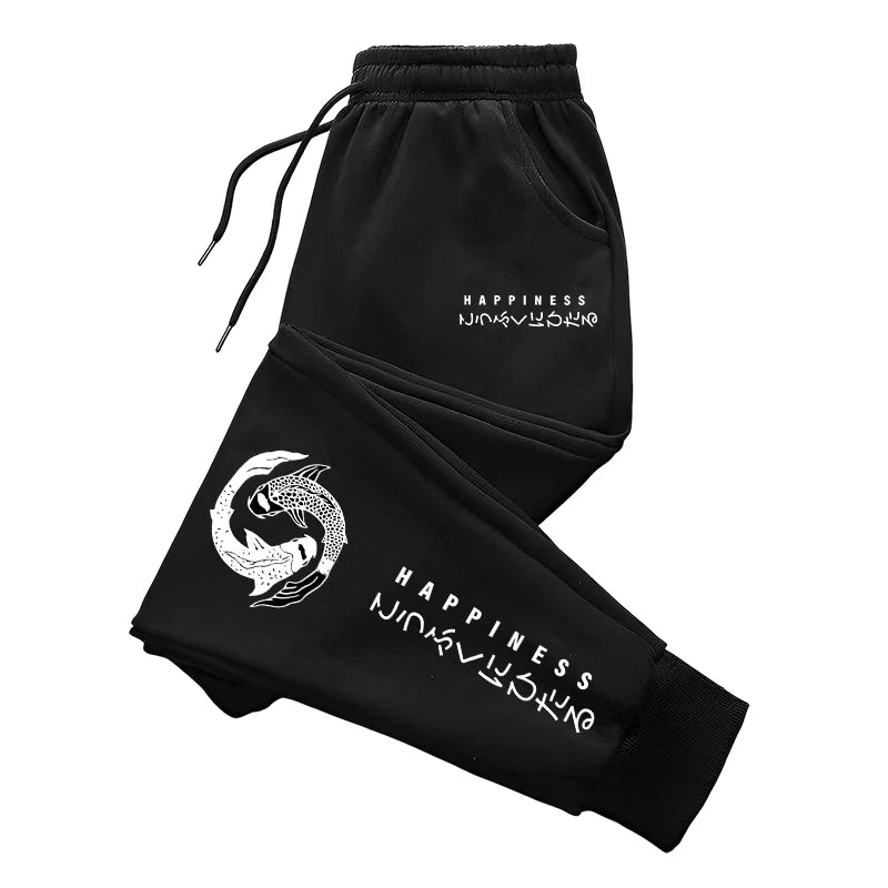 Casual Mens Tracksuit Printed Splash-ink Hooded Sweatshirts Outdoors Sports Jogging Mens Clothing Street Single Piece Tops Pants