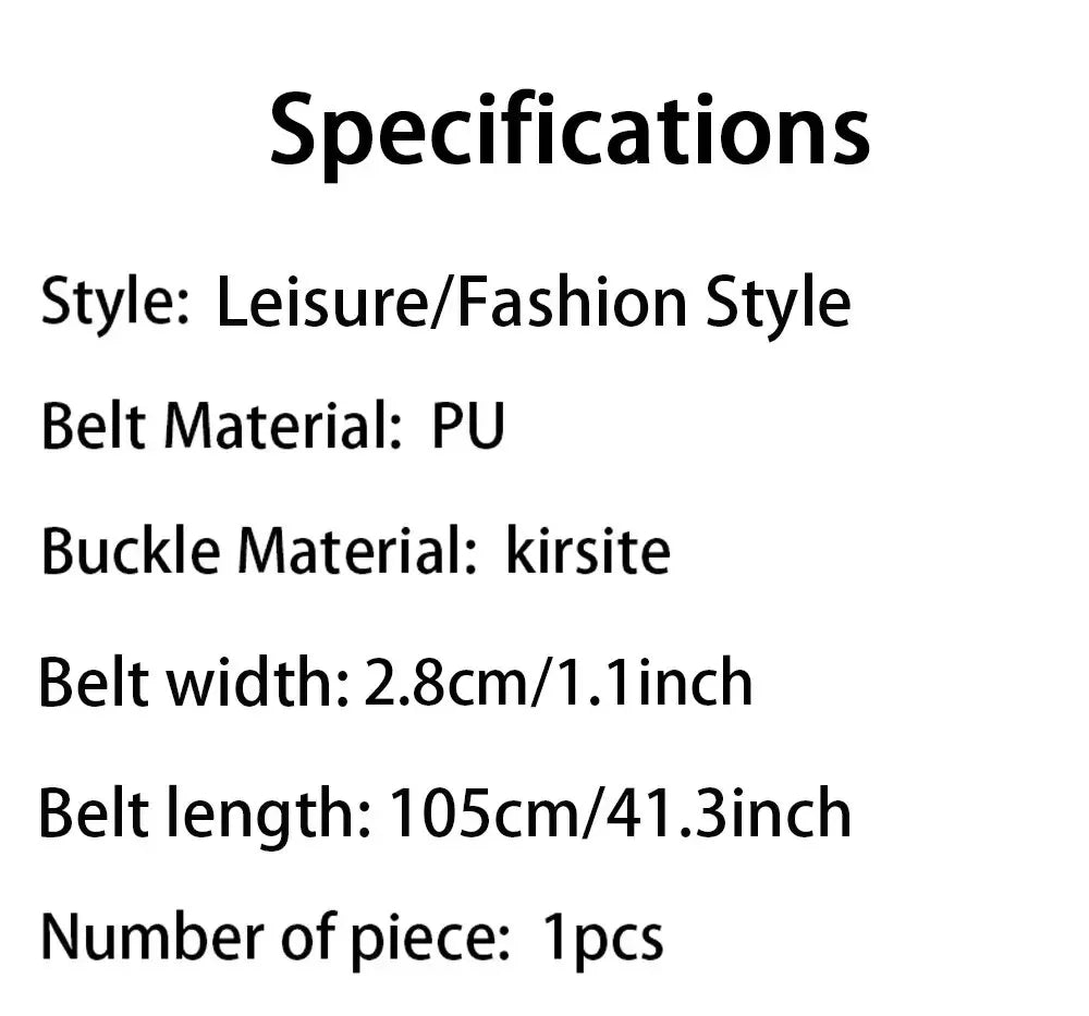 Women's Belt Trend Triple Round Buckle Belt Simple Versatile Youth Belt PU Leather Belt Paired with Jeans Dress Ladies Belts