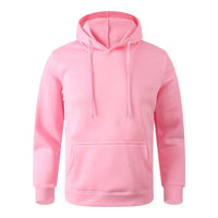 iCool Solid Color Versatile Men Hoodie
