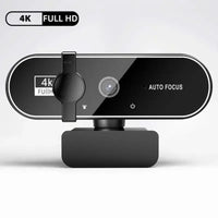 4K Webcam Video Camera 2K Autofocus Streaming Web Cam With Microphone Full HD 1080P Webcams for PC/Computer/Laptop