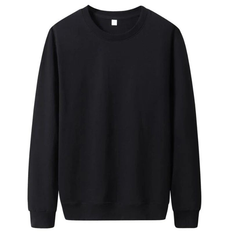 Men Casual Solid Color Sweatshirt