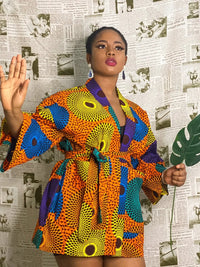 Traditional African Floral Print Rich Bazin Vestidos