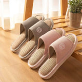 Non Slip Women Breathable Linen Slippers