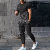 Abstract Gradient 3D Printed Oversized Suit