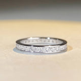 18K white gold versatile and layered tail ring