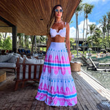 Women Geometry Printed Beach Cover Up