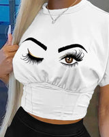 Casual Solid Shorts & Round Neck Shirt