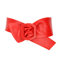 Women Belt for Dress Genuine Leather Bowknot Wide Belts Wrap Waistband Coat Corset Designer Luxury Brand Cummerbunds Waistbelt