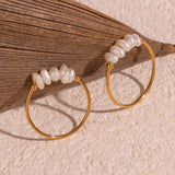 E.B.belle Elegant crushed freshwater pearls