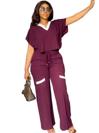 Women's Casual Elegant Short Sleeve Sports Suit
