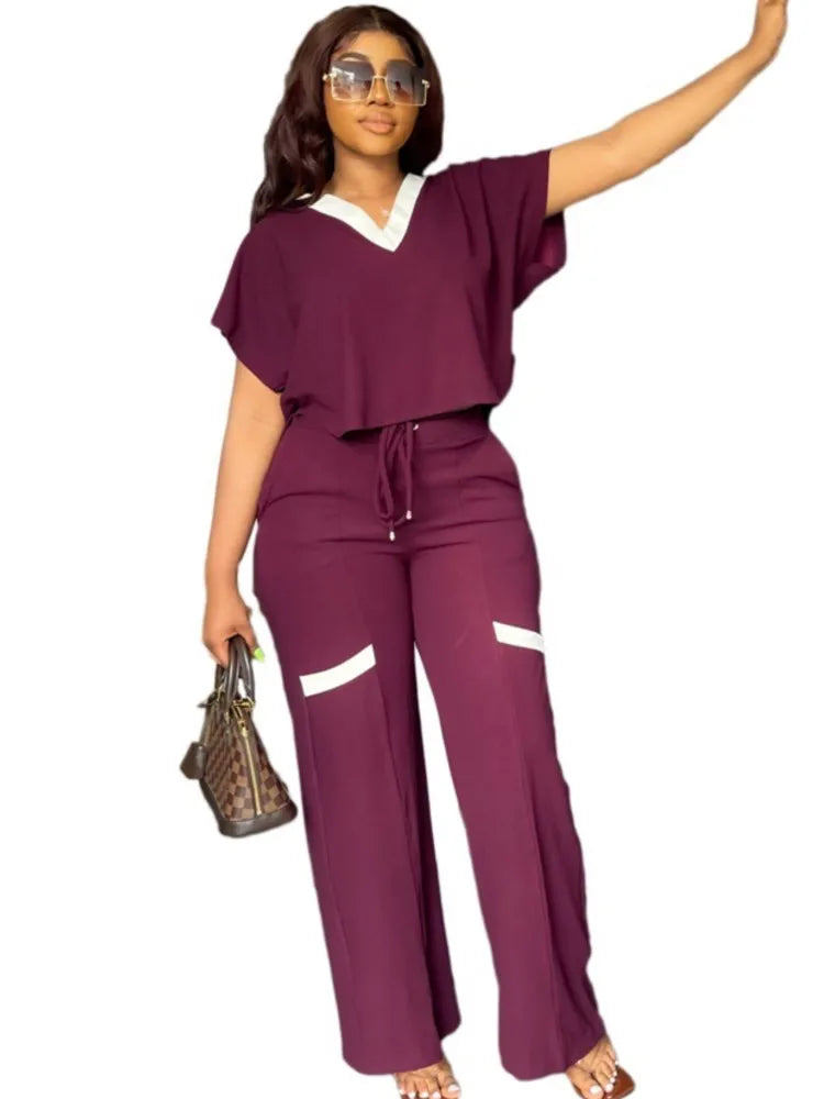 Women's Casual Elegant Short Sleeve Sports Suit
