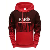 Hot Sales Mens Tracksuit Casual Printed Splash-ink Hooded Sweatshirts Daily Sports Jogging Mens Clothing Single Piece Tops Pants