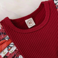 Summer Baby Striped Jumpsuit With Bowknot