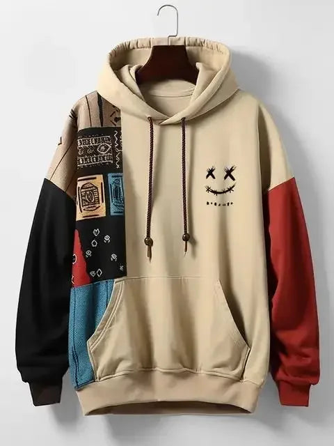 Pullover Oversized Printed  Hoodie For Men