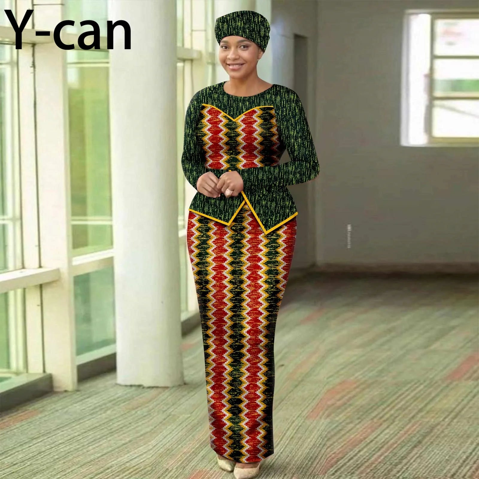 African Dresses for Elegant Patchwork Women Gown