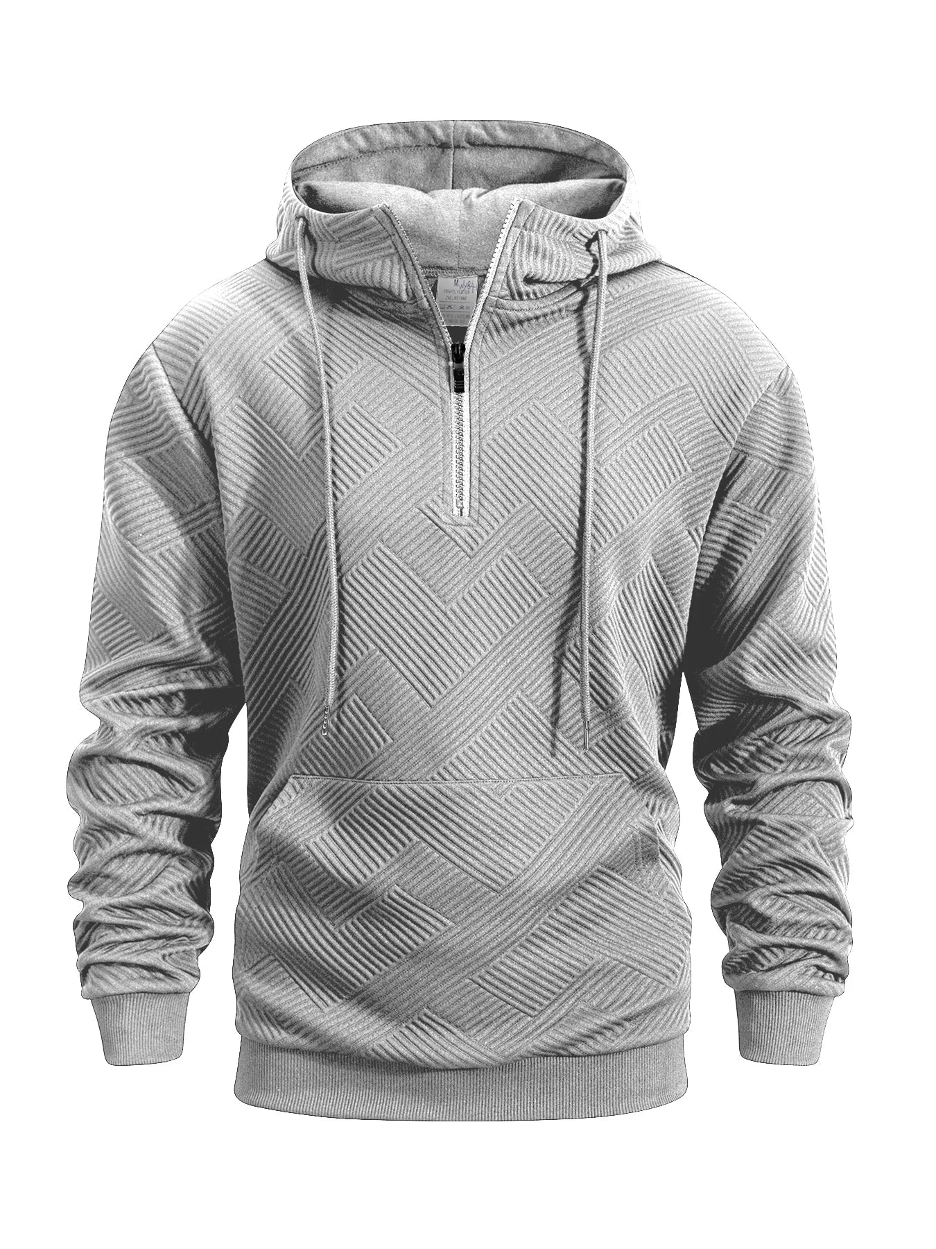 Spring and Autumn Zipper Hooded Casual Sweatshirt