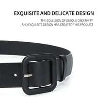 Women'S Trousers Belt Pu Leather Belt For Women'S Dress And Jeans Designer Belt Women Belt Simple Black Belt Female Strap