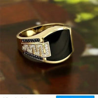 Classic Men's Ring Fashion Metal Gold