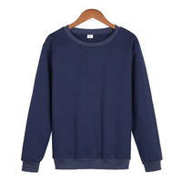 Men Casual Solid Color Sweatshirt