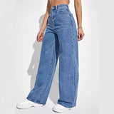 Loose Denim Slim High Waist Wide Leg Pants