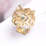 Elegant stylish gold ring