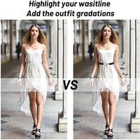 Women Skinny Belt for Dresses Ladies Fashion Elastic Belts Waist Band Cinch Waistband