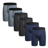6pcs Men's long boxers