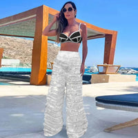 Women Geometry Printed Beach Cover Up