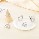 Luxury Rings Anillo Gifts For Women - Stainless Steel 304 - KR111374-GC