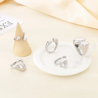 Luxury Rings Anillo Gifts For Women - Stainless Steel 304 - KR111374-GC