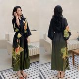 Summer Ice Silk Pajamas Bathrobes