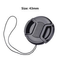 Camera Lens Cap High-quality 40.5mm 49mm 52mm 55mm 58mm 62mm 67mm 72mm 77mm 82mm Snap on Front Lens Cap for Camera