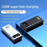 500000mAh 120W Super Fast CharginPower Bank g Portable Mobile Power Ultra large Capacity Digital Display External Battery ﻿