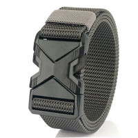 The New Men's 125cm Buckle Belt Nylon Braided Lightweight Breathable Daily Commuter Men's Belt