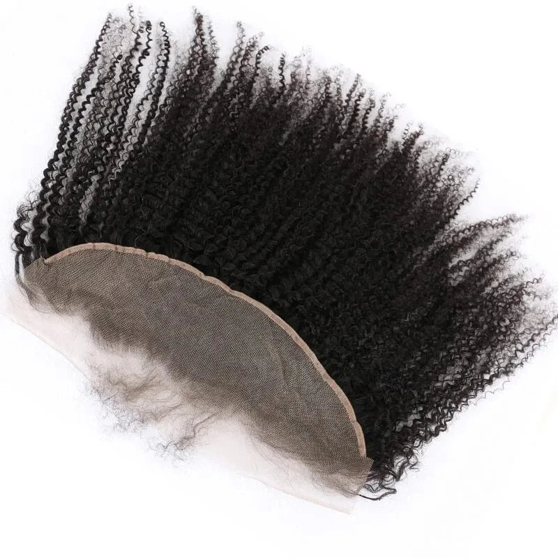 13x4 Kinky Curly Ear to Ear Lace Pre-Plucked Hairline