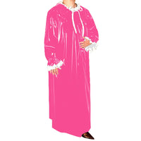 Casual PVC Latex Look Long Maxi Dress