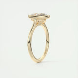 Diamond 14k Gold Plated Wedding Engagement Ring Jewelry