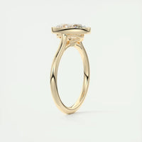Diamond 14k Gold Plated Wedding Engagement Ring Jewelry