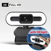 4K Webcam Video Camera 2K Autofocus Streaming Web Cam With Microphone Full HD 1080P Webcams for PC/Computer/Laptop