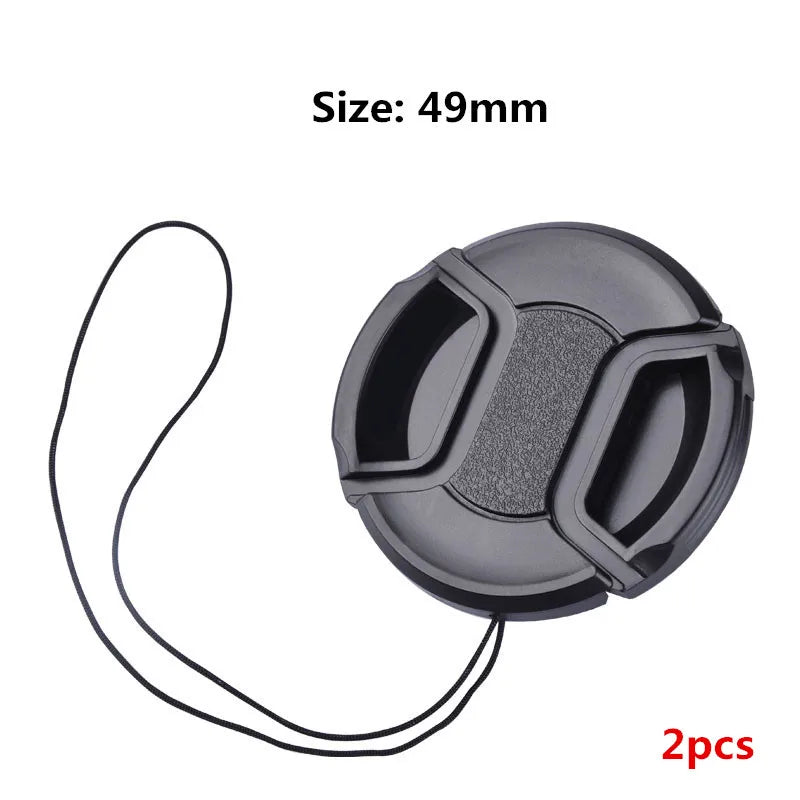 Camera Lens Cap High-quality 40.5mm 49mm 52mm 55mm 58mm 62mm 67mm 72mm 77mm 82mm Snap on Front Lens Cap for Camera