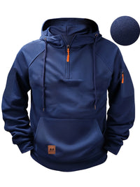 Casual Men's Multi-Pocket Zipper Hoodie