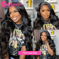180% Density Transparent Lace Brazilian Body Wave Wig