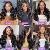 30-40inch Body Wave Human Hair Bundles with Closure