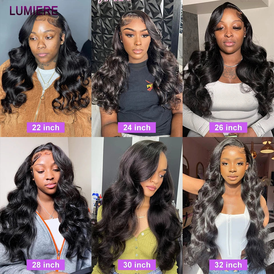 30-40inch Body Wave Human Hair Bundles with Closure