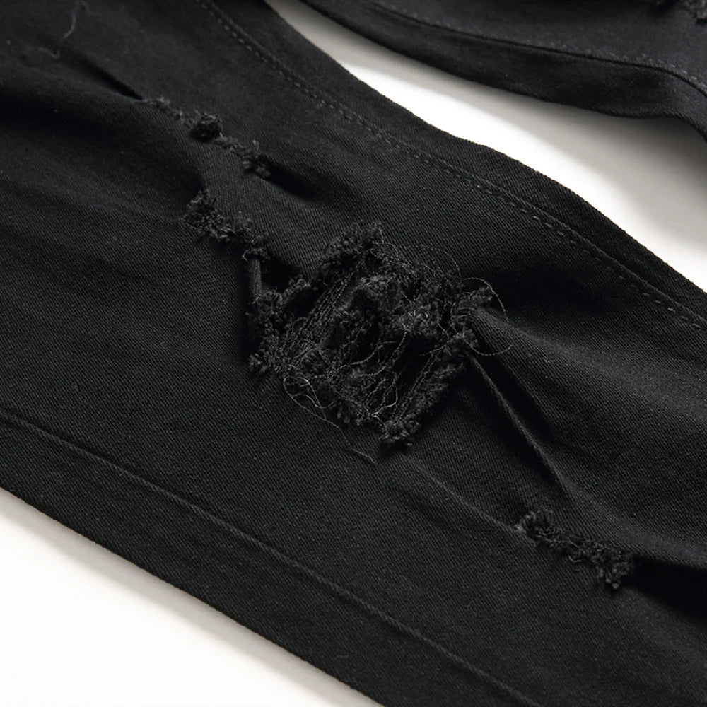 Fashion Ripped High Street Pants