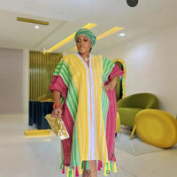African Dresses For Women Dashiki Long Maxi Dress Ladies Traditional African Clothing Fairy Dreess 2025 Summer Plus Size Dress